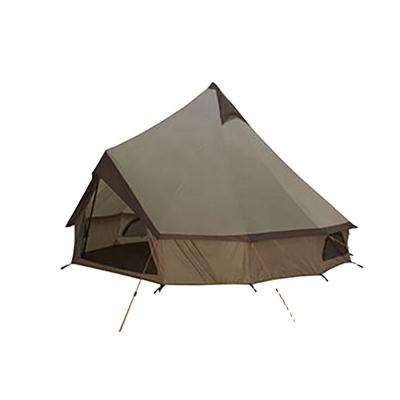 China Tube Type Tent Stake 8-10 Person Tent 4M Large Luxury Glamping Oxford Polyester Family Teepee Tent Waterproof Bell Tent for sale