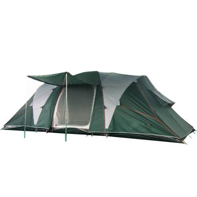 China Large Space Family Double Layers Water Proof 2 Bedroom 1 Living Room 6 People Large Outdoor Camping Tent for sale