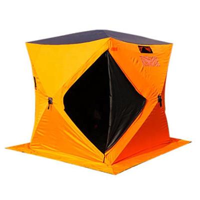 China Diagonal Bracing Type Big Pop Up Portable Ice Fishing Shelter 4 People Water Repellent And Wind-resistant Ice Fishing Tent for sale