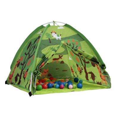 China Diagonal tying type children play tent for single layer indoor and outdoor material and sports tent kids polyester toys packagecarrybag for sale