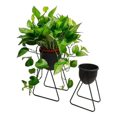 China 2 Piece Modern Round Pot Planter Set for sale