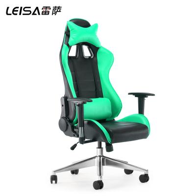 China (Height) Adjustable Office Chair PC Chair with Massage Lumbar Support, Advantage Style High Swivel PU Leather Back Gaming Chair for sale