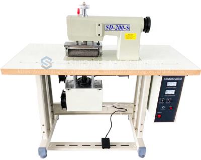 China Factory Ultrasonic Lace Seam Embossing Machine For Fabric Quilt Mattress Pillow SD-200-S for sale