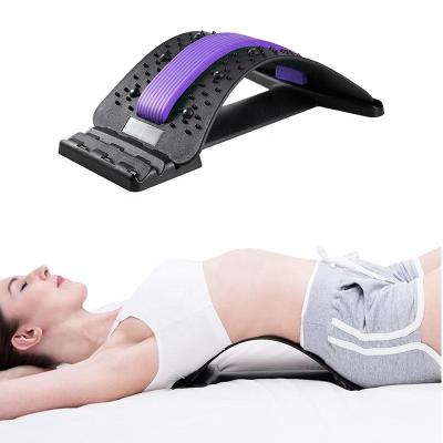 China Magic ABS+Foam Back Stretch Massager Equipment Magnet Stretcher Fitness Lumbar Spine Pain Relief Corrector for sale