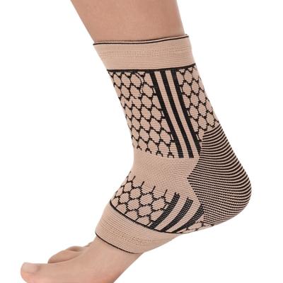 China High Elastic Adjustable Elastic Ankle Brace Compression Sleeve Support Straps Ankle Brace Sock for sale