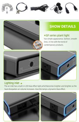 China Knob Dimming Indoor Garden Green House Plant Growing 405 Ppf Promotion 200W Led Grow Light Spectrum for sale