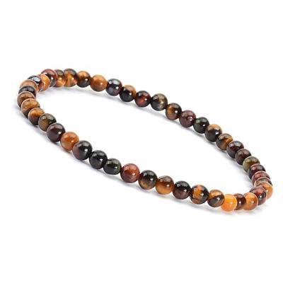 China New Fashion Wholesale Casual/Sporting 4mm Malachite Lasurite Amazonium Tiger Eye Natural Stone Beaded Bracelets for sale