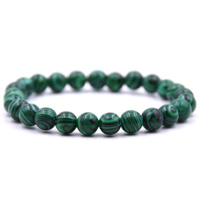 China Wholesale New Fashion TRENDY Colorful 8mm Turquoise Malachite Tiger Eyes Lava Stone Beaded Bracelets for sale