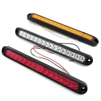 China sealed polycarbonate lens & High Impact ABS Housing 15 LED Trailer Brake Tail Light LED Bar Stop Turn Tail Lights Assembly Waterproof Brake Strip Light For Marine Boats Truck RV for sale