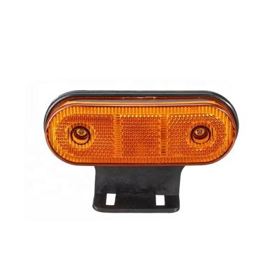 China ABS 12-24V LED Side Beacon Light With Brackets Trailer Clearance Lights TruckTractor Turn Signal Clearance Light for sale