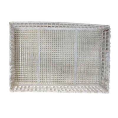 China Easy clean custom chicken cage transport live chicken cage poultry farm chick placement plastic box for sale