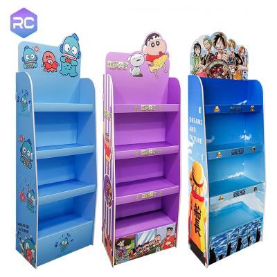 China High Quality Fast Prototyping Cardboard Display Rack Retail Floor Display Customized Snacks/Toys/Rack Toys Wine/Water Display for sale