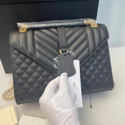 China Hot sale luxury GENUINE LEATHER handbags for women brand lady bag new fashion chain joker trend rhombic shoulder bag real leather bags for sale