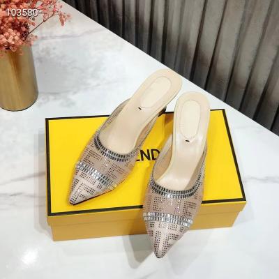 China Fashion Trend Shoes Women Sandal 5.5 Cm Sexy Crystal High Heels Ladies Reflect Quality Wedge Sandals Shoes Slipper With Heeled for sale