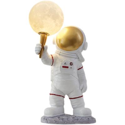 China Coastal Living Room Gift Starry Sky Kids Babyb Projector Astronaut 3D Decorative Levitating Acrylic Table Led Moon Lamp Night Light for sale