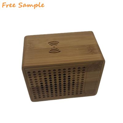 China Mini Surround Home Theater System BT Charger Karaoke Smart Portable Bamboo Sound Wooden Wireless Speaker Phone Function Operated for sale