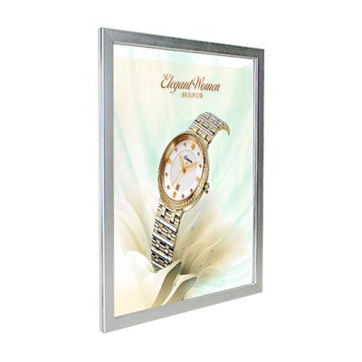 China Wall Mounted Store Aluminum Profile Frameless Brand Fabric Light Box Advertising Display for sale