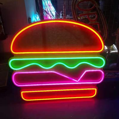 China retail store full 3d lit led neon sign all you need is love neon led sign custom acrylic led neon sign burgers burger for sale