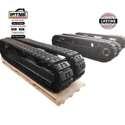 China Boerderijen Op maat 3 ton Rubber Crawler Rubber Track Chassis Track Onderstel Frame Te koop