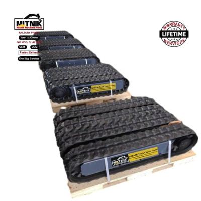 China Peças de carroçaria de escavadeira personalizadas 6T Rubber Crawler Track Frame para compradores OEM à venda