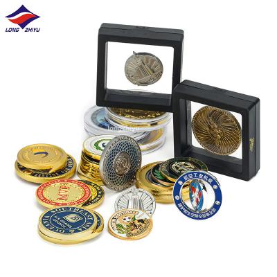 China Europe Longzhiyu china metal coin maker silver brass dragon commemorative coins 17years custom wholesale gold challenge coins for sale