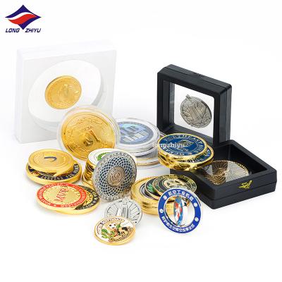 China Europe Longzhiyu Collector Coin Maker Custom Gold Commemorative Coin 10 Anniversary 17years Old Sell Coins Fast Delivery for sale