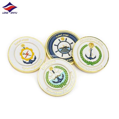 China Professional Europe Longzhiyu Metal Coins Factory Custom Enamel Dubai Souvenir Coins Wholesale USA Gold Coin for sale