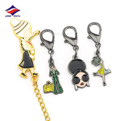 China Wholesale Cute Lobster Key Chain Fashion Manufacturer Longzhiyu Metal Clasp Ladies Custom Keychains For Girls for sale