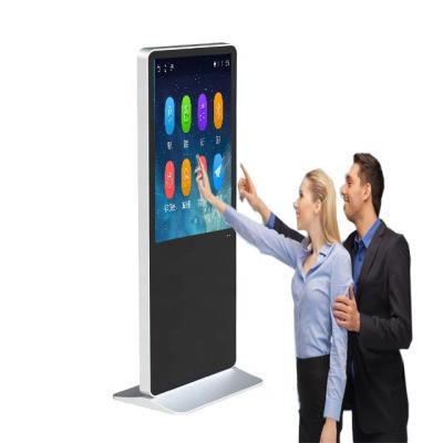 China Interactive Media Player Windows Digital Indoor Signage Stand Floor Touch Screen Digital Signage Totem Kiosk for sale