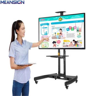 China 55 inch panel interactive function smart board clasroom meeting hd all in one lcd interactive touch screen 55inches for sale