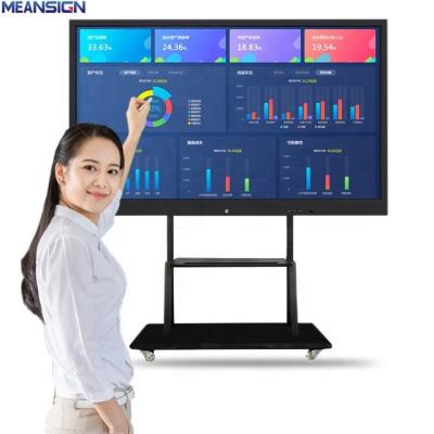 China Factory Supply 50 55 65 75 86 Inch Smart Teaching Board Smart Touch Interactive Whiteboard Digital Board For Classroom 55inches for sale