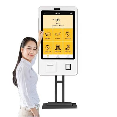 China Self Service Query Touch Screen Self Service Payment Kiosk Terminal Ordering Machine With Printer In Restaurant for sale