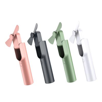 China USB Free Handheld Folding Handheld Mini Electric Hand Fan Foldable Led Handfree Small Portable Handheld Cooler Fan for sale