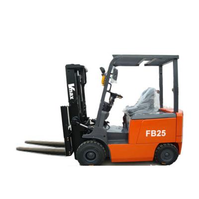 China Hotels 2.5 Ton Electric Forklift With CURTIS Controller for sale