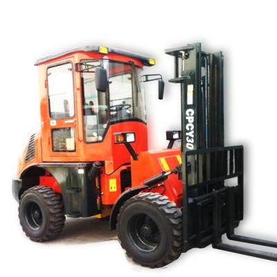 China New 2.5-2.8 Hotels Ton Rough Terrain Forklift /4*4 Drive Forklift /all terrain forklift for sale