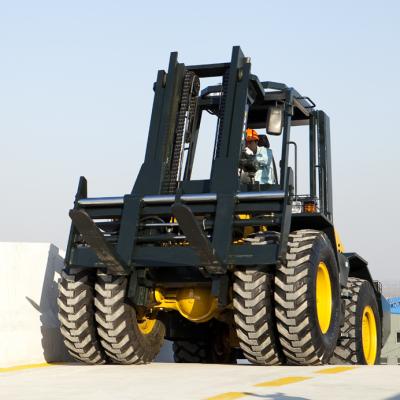 China Low noise hot in sale all terrian forklift, rough forklift with china /CUMMINS/YANMAR engine for sale