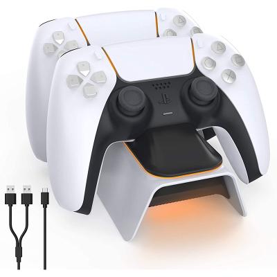 China Supports Latest IOS PS5 Controller Charger USB Port Two Way Dock Station Fast Charging Type-C for PS5 Gamepad Wireless Controllers for sale