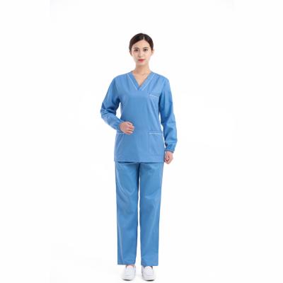 China Classic Medical Scrubs Uniform Nurses Wear Wholesale Scrubs Suit From Pakistani Made Customized Scrub Set for sale