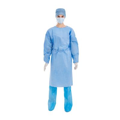 China Azul no tejido disponible médico del vestido del aislamiento de llano 3 SMS en venta