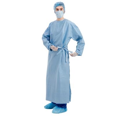 China Disposable Medical Reinforced Fabric Surgical Gowns Standard Sterile For Hospital for sale