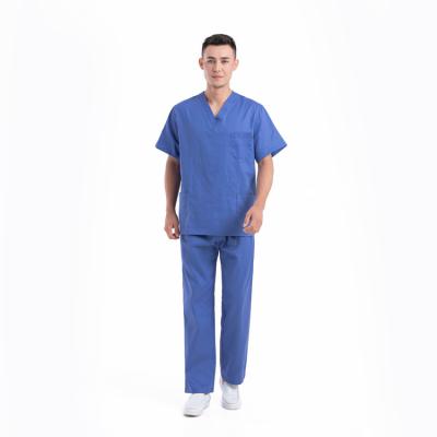 China Soft Cotton Fabric Scrub Suit Uniforms Short Sleeves for sale