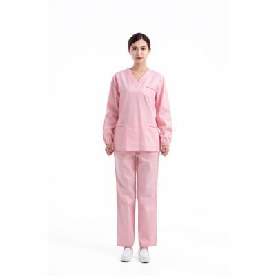 China 35% Polyester 65% Cotton Scrub Suit Uniforms Female for sale