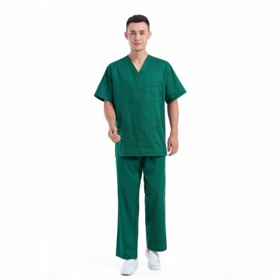 China Los hombres verdes friegan la manga corta M L XL XXL 3XL 4XL de los uniformes del traje en venta