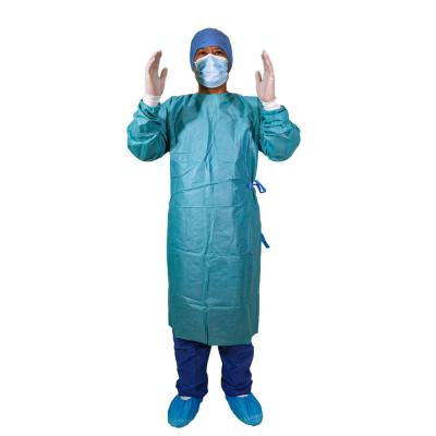 China SMMS SMMMS SMS Disposable Surgical Gown Green Waterproof XL M L S XXL for sale