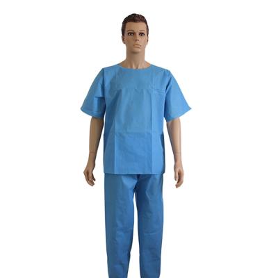 Chine l'hôpital 50gsm jetable bleu chirurgical frotte S/M/L/XL/XXL/XXXL/XXXXL à vendre