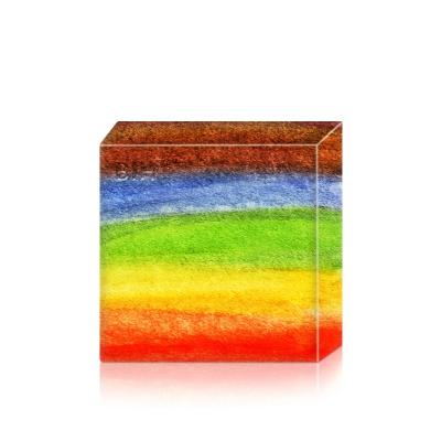 China Wholesale Handmade Pattern Natural Formula Customization Rainbow Base Cleansing Cold Process Soap for sale