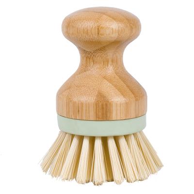 China Sustainable Home Use Eco-friendly Wooden Bowl Pan Dish Washing Cleaning Kitchen Pot Brush for sale