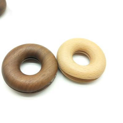 China Viable Creative Wooden Donut Tea Snack Clip Food Bag Sealing Clip For Home Kitchen for sale