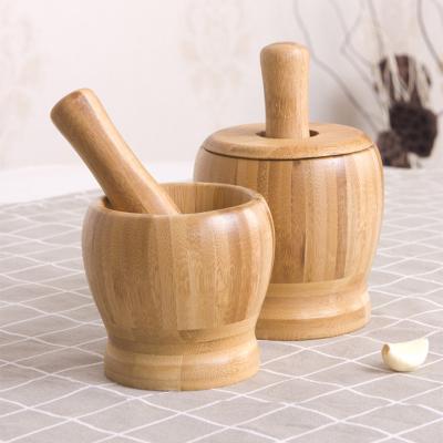 China Sustainable High Quality Natural Manual Garlic Crusher Kitchen Tools Bamboo Garlic Press for sale