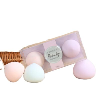 China Factory Direct Sales 3 Pcs Peach Makeup Sponge Set Free Box Soft Sponge Latex Makeup Soft for sale